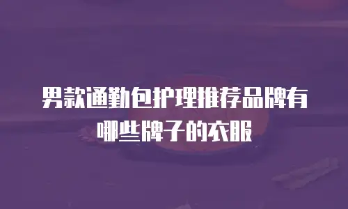 男款通勤包护理推荐品牌有哪些牌子的衣服