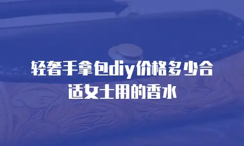 轻奢手拿包diy价格多少合适女士用的香水