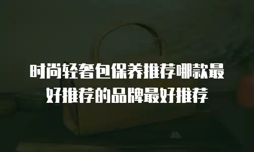 时尚轻奢包保养推荐哪款最好推荐的品牌最好推荐