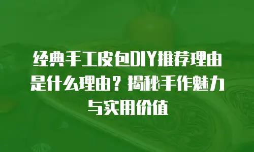 经典手工皮包DIY推荐理由是什么理由？揭秘手作魅力与实用价值