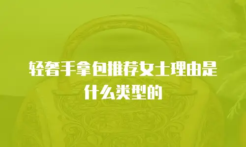 轻奢手拿包推荐女士理由是什么类型的