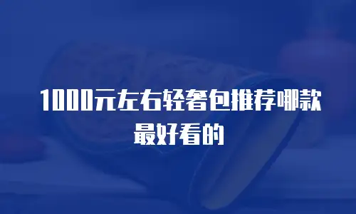 1000元左右轻奢包推荐哪款最好看的