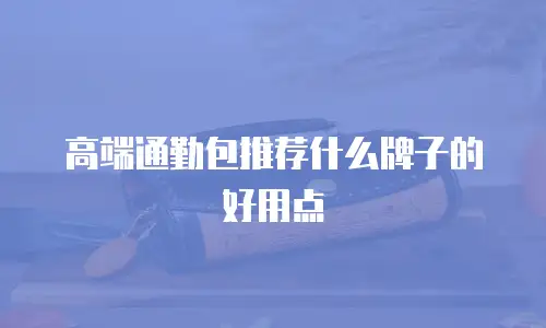 高端通勤包推荐什么牌子的好用点