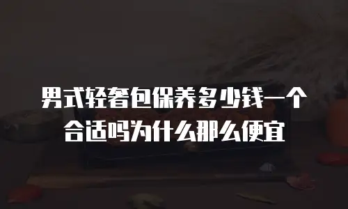 男式轻奢包保养多少钱一个合适吗为什么那么便宜