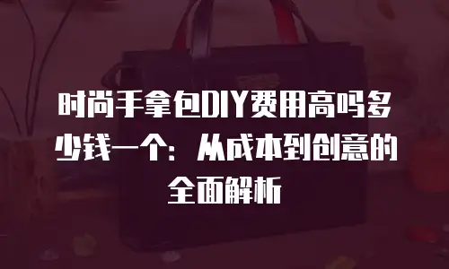 时尚手拿包DIY费用高吗多少钱一个：从成本到创意的全面解析
