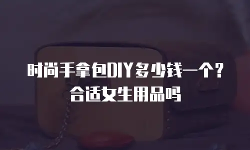 时尚手拿包DIY多少钱一个？合适女生用品吗