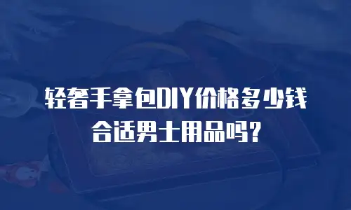 轻奢手拿包DIY价格多少钱合适男士用品吗？