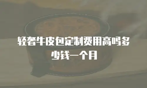 轻奢牛皮包定制费用高吗多少钱一个月