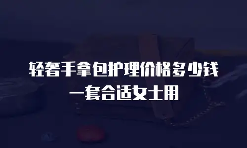 轻奢手拿包护理价格多少钱一套合适女士用