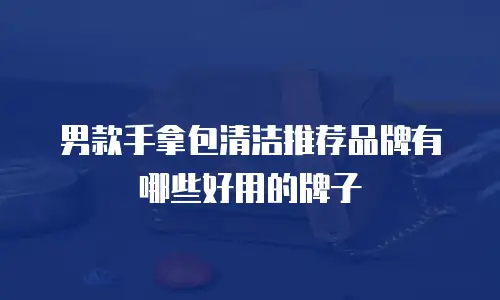 男款手拿包清洁推荐品牌有哪些好用的牌子