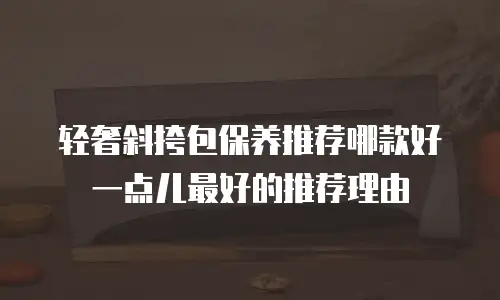 轻奢斜挎包保养推荐哪款好一点儿最好的推荐理由