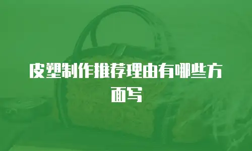 皮塑制作推荐理由有哪些方面写