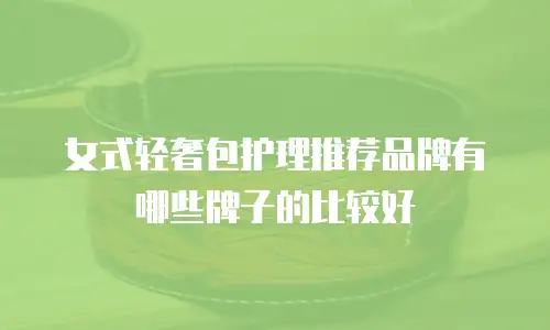 女式轻奢包护理推荐品牌有哪些牌子的比较好