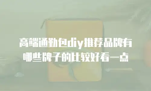 高端通勤包diy推荐品牌有哪些牌子的比较好看一点