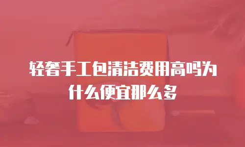 轻奢手工包清洁费用高吗为什么便宜那么多