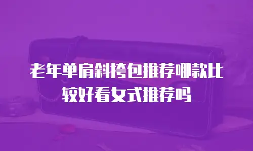 老年单肩斜挎包推荐哪款比较好看女式推荐吗
