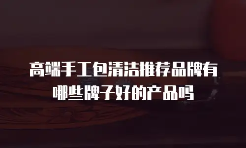 高端手工包清洁推荐品牌有哪些牌子好的产品吗