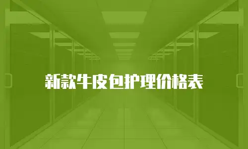 新款牛皮包护理价格表