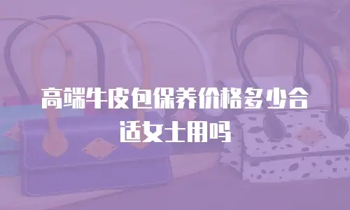 高端牛皮包保养价格多少合适女士用吗