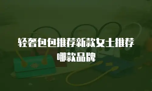 轻奢包包推荐新款女士推荐哪款品牌