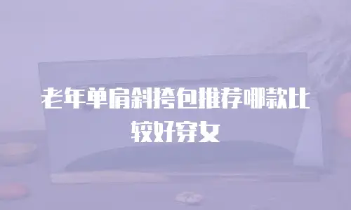 老年单肩斜挎包推荐哪款比较好穿女