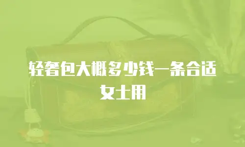 轻奢包大概多少钱一条合适女士用