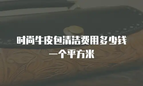 时尚牛皮包清洁费用多少钱一个平方米