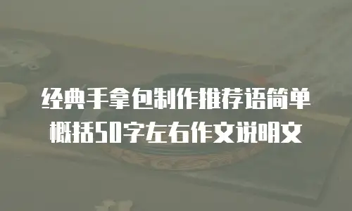 经典手拿包制作推荐语简单概括50字左右作文说明文