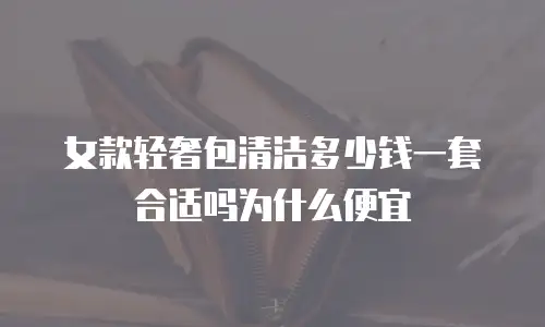 女款轻奢包清洁多少钱一套合适吗为什么便宜