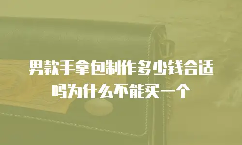 男款手拿包制作多少钱合适吗为什么不能买一个