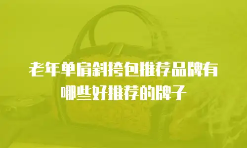 老年单肩斜挎包推荐品牌有哪些好推荐的牌子