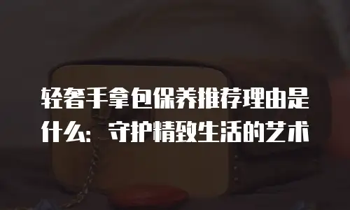 轻奢手拿包保养推荐理由是什么：守护精致生活的艺术