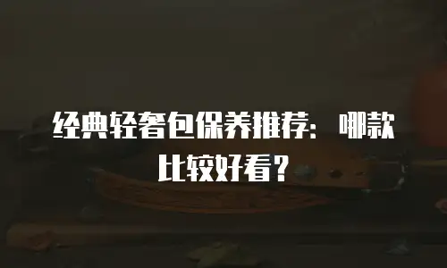 经典轻奢包保养推荐：哪款比较好看？