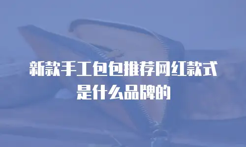 新款手工包包推荐网红款式是什么品牌的