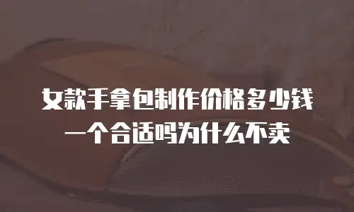 女款手拿包制作价格多少钱一个合适吗为什么不卖