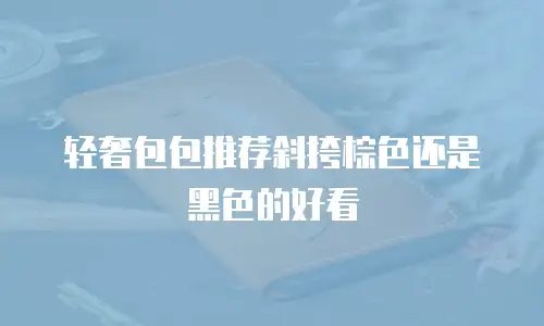 轻奢包包推荐斜挎棕色还是黑色的好看