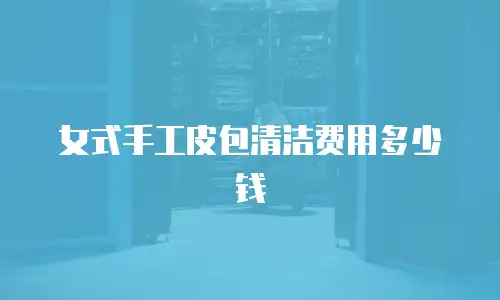女式手工皮包清洁费用多少钱
