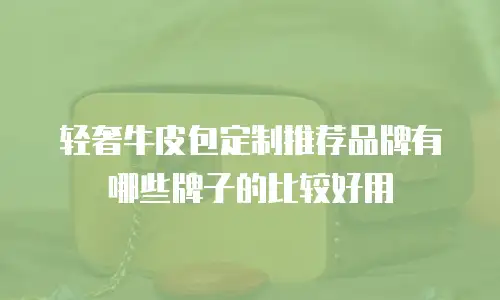 轻奢牛皮包定制推荐品牌有哪些牌子的比较好用