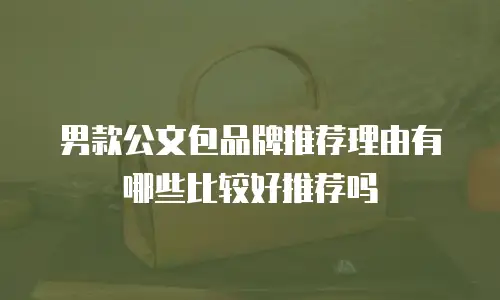 男款公文包品牌推荐理由有哪些比较好推荐吗
