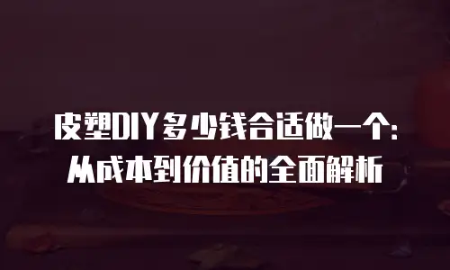 皮塑DIY多少钱合适做一个：从成本到价值的全面解析