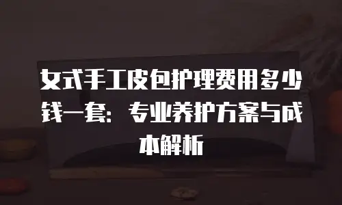 女式手工皮包护理费用多少钱一套：专业养护方案与成本解析