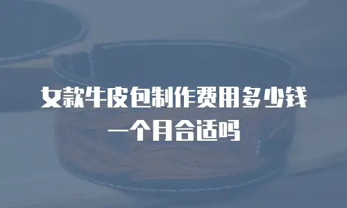 女款牛皮包制作费用多少钱一个月合适吗