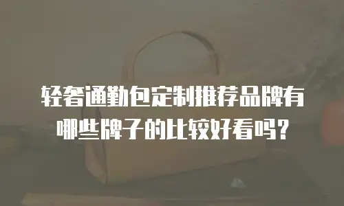轻奢通勤包定制推荐品牌有哪些牌子的比较好看吗？