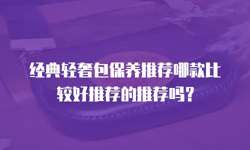 经典轻奢包保养推荐哪款比较好推荐的推荐吗？