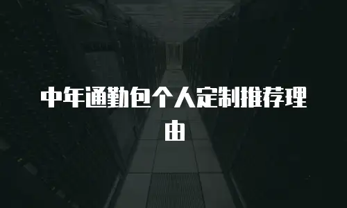 中年通勤包个人定制推荐理由