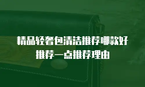 精品轻奢包清洁推荐哪款好推荐一点推荐理由