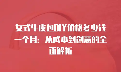 女式牛皮包DIY价格多少钱一个月：从成本到创意的全面解析