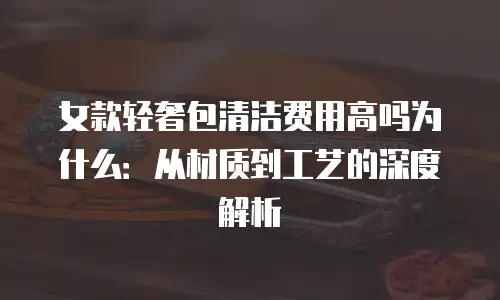 女款轻奢包清洁费用高吗为什么：从材质到工艺的深度解析