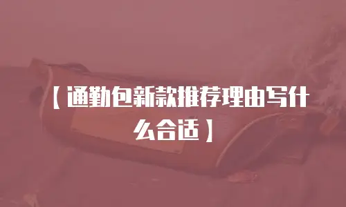 【通勤包新款推荐理由写什么合适】