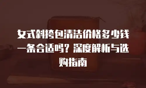 女式斜挎包清洁价格多少钱一条合适吗？深度解析与选购指南